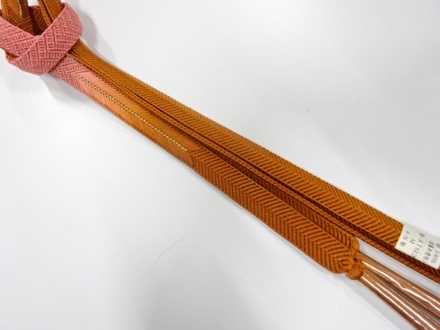 未使用品　正絹　手組帯締め